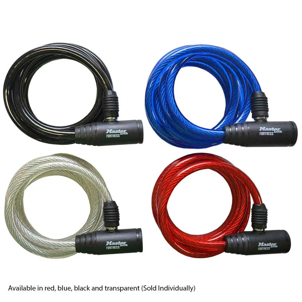 Master Lock 1.8m x 8mm Vinyl Padlock Cable FM9127DAU | Assorted Colours