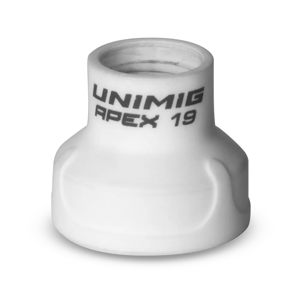Unimig Ceramic Cup Apex 19 Suit 9/17/18/20/26 Size 19 Qty 1 U42023