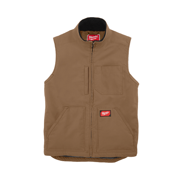 Gridiron Sherpa Lined Vest Brown/Black 801B / 801BR by Milwaukee