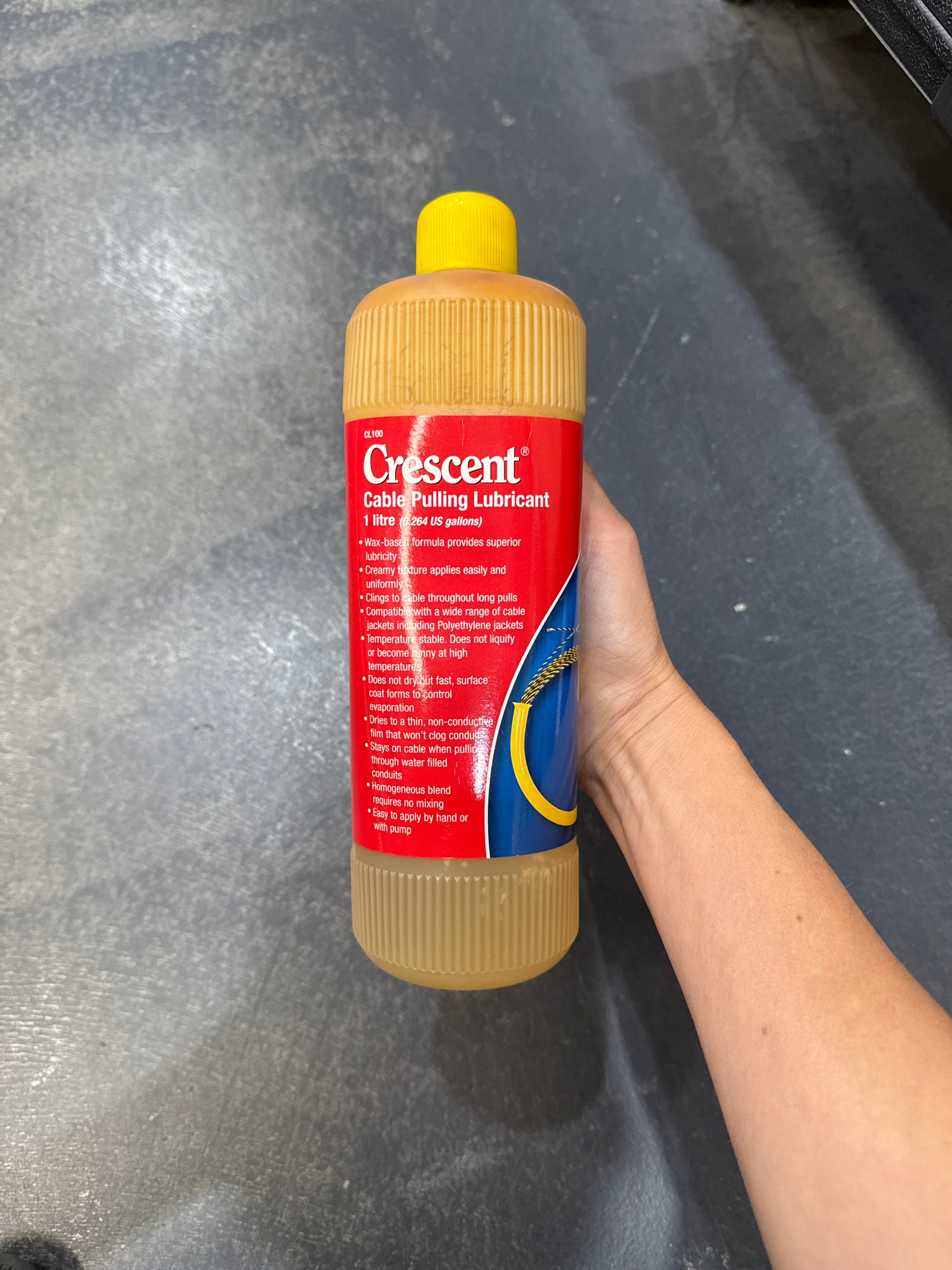 *Shop-Soiled - New Old Stock* Crescent 1L Wax Based Lubricant suit Fish Tape Cl100