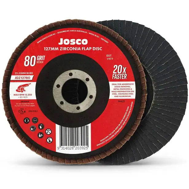 Zirconia 127mm Flap Discs by Josco