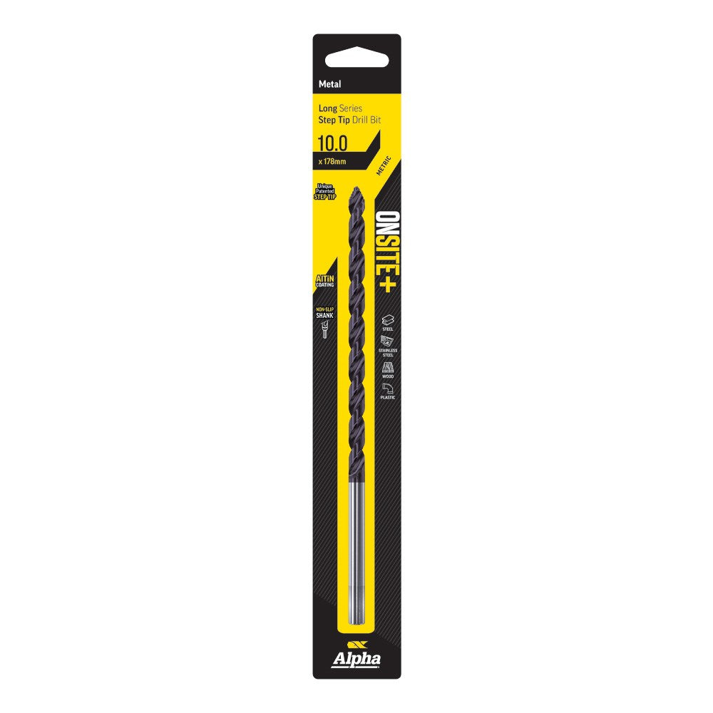 Alpha 10mm Onsite Plus Long Series Drill Bit 9STELM100
