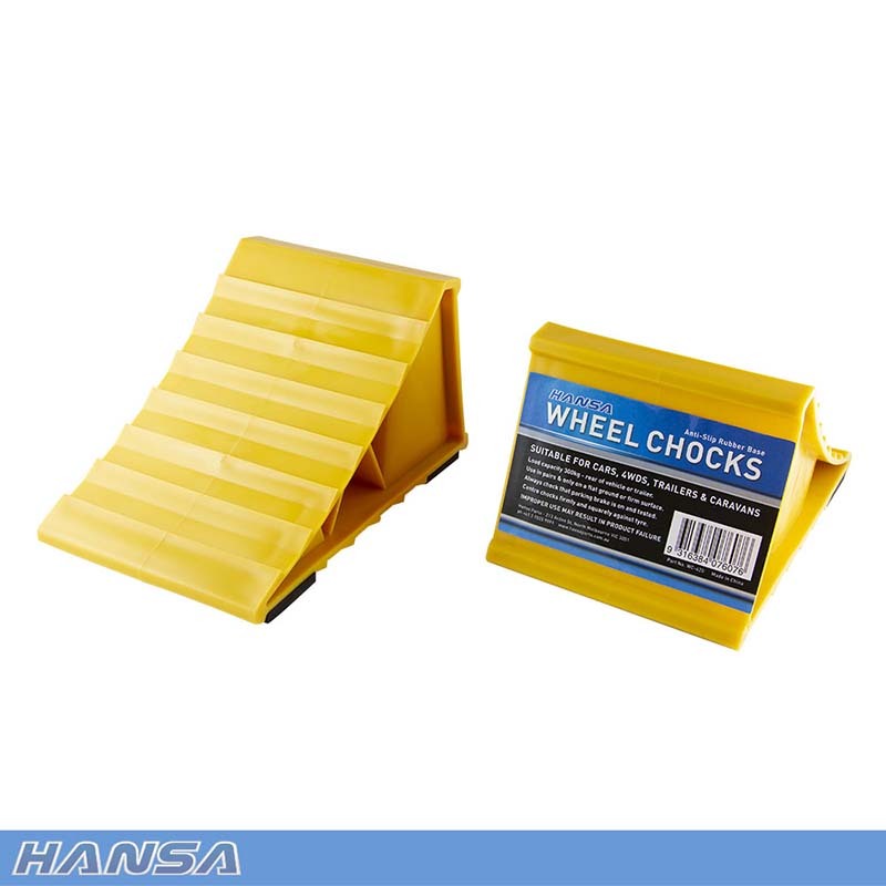 2Pce 110mm x 120mm x 205mm Wheel Chocks WC-425 by Hansa