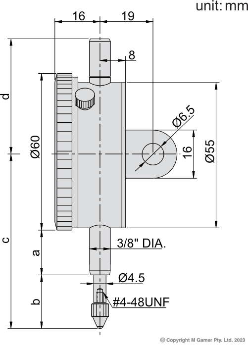 Imperial Dial Indicator by Accud