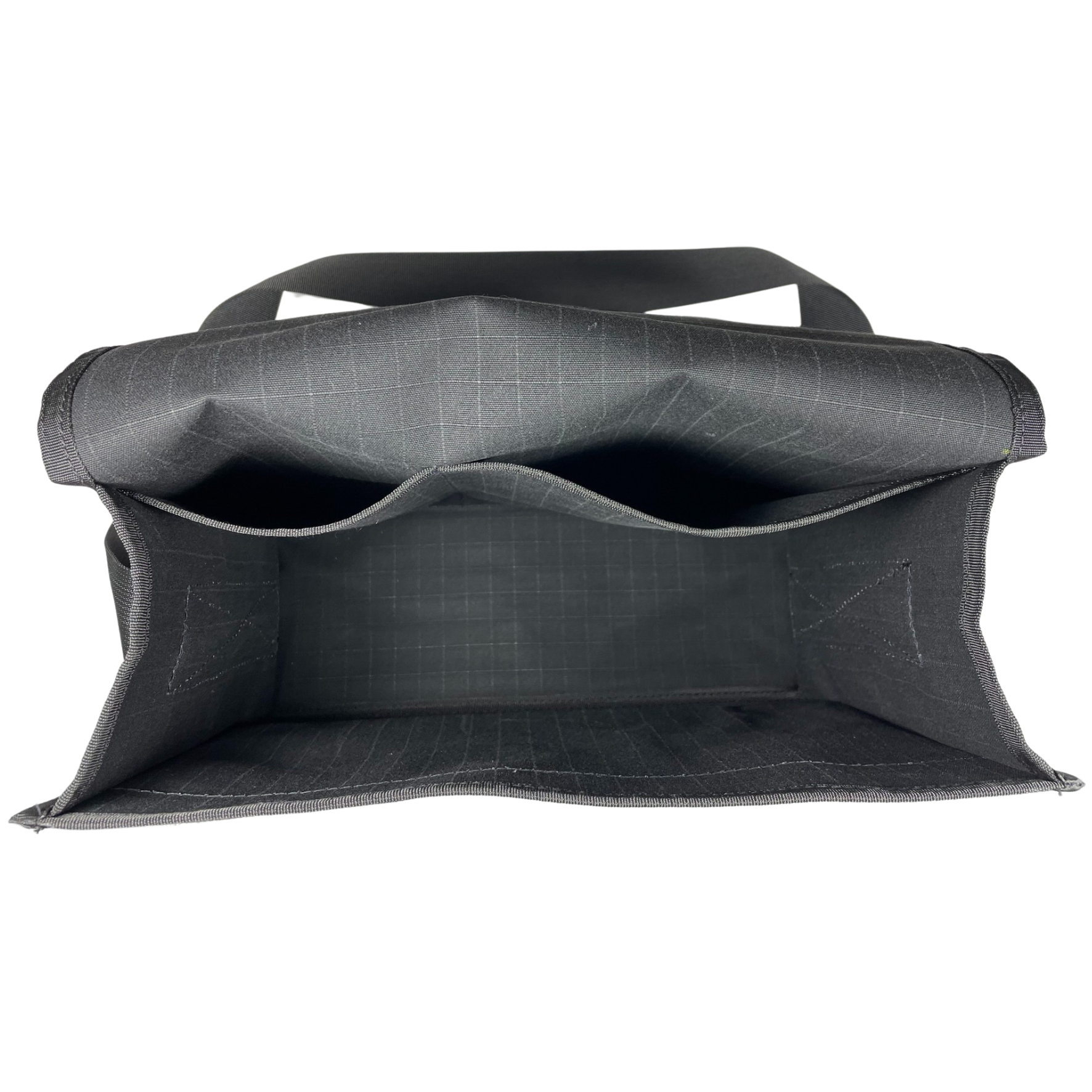 Small Black Canvas STD Tool/Crib/Shoulder Bag Triple Layer Heavy Duty Base AOSBAGTSTD1BLK by AOS