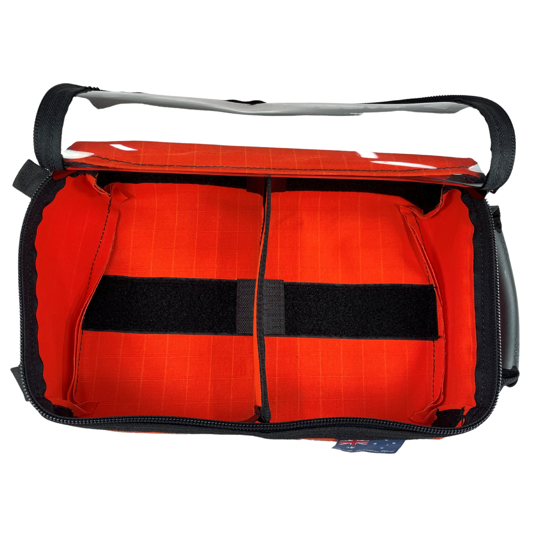 AOS Australian Made Canvas Cargo Storage/Drawer Bag Compact Under Seat with Clear Top & Divider – 3 Colours