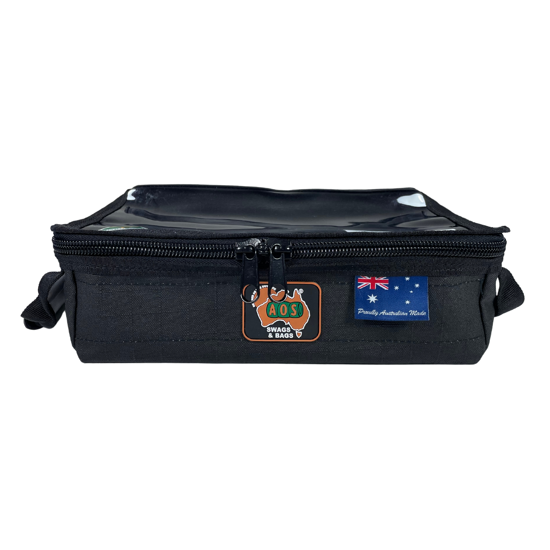 AOS Australian Made Canvas Cargo Storage/Drawer Bag Compact Under Seat with Clear Top & Divider – 3 Colours