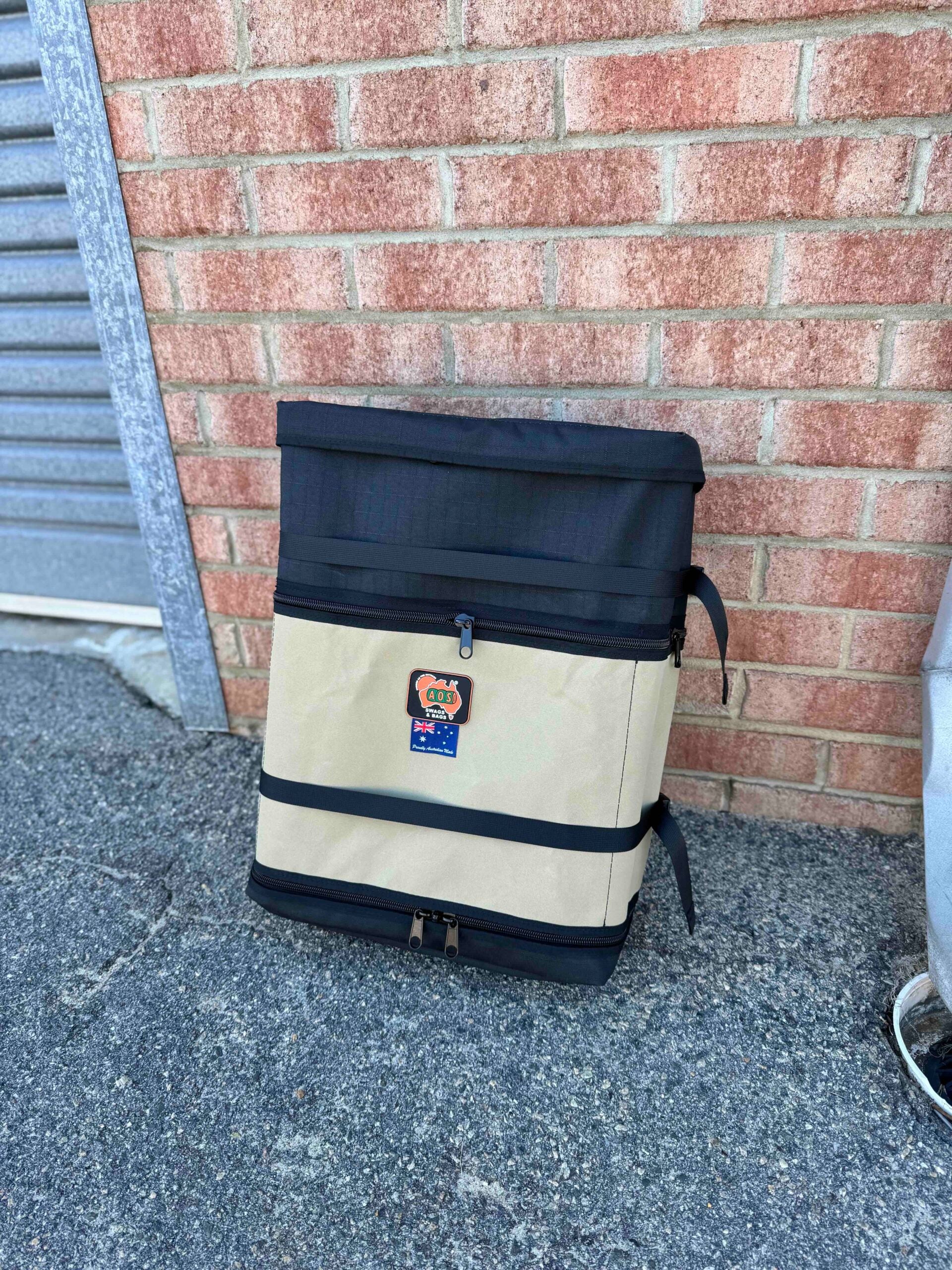 AOS Spare Wheel Bin Bag 45L Heavy Duty 4WD Storage – Australian Made – Fits 35” Tyres