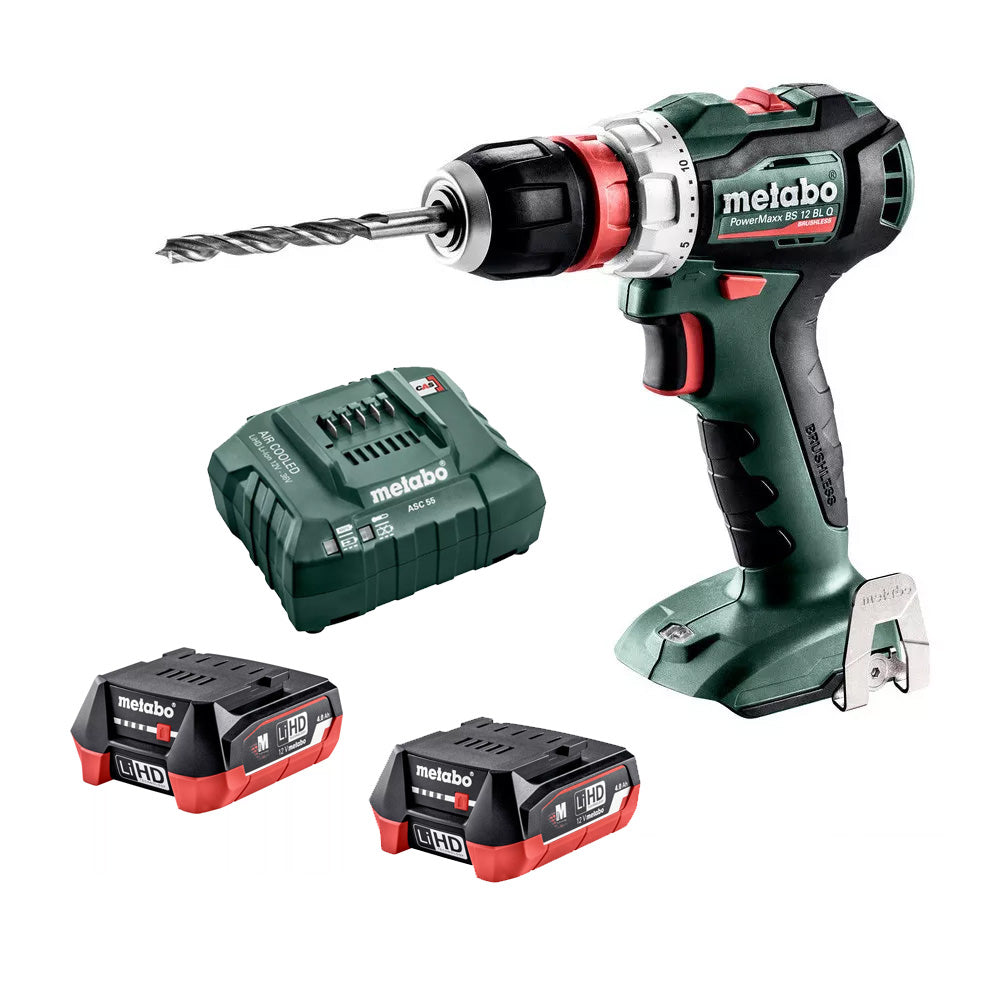 PowerMaxx 12V 4.0Ah Brushless Drill/Driver Kit - AU60103940 by Metabo