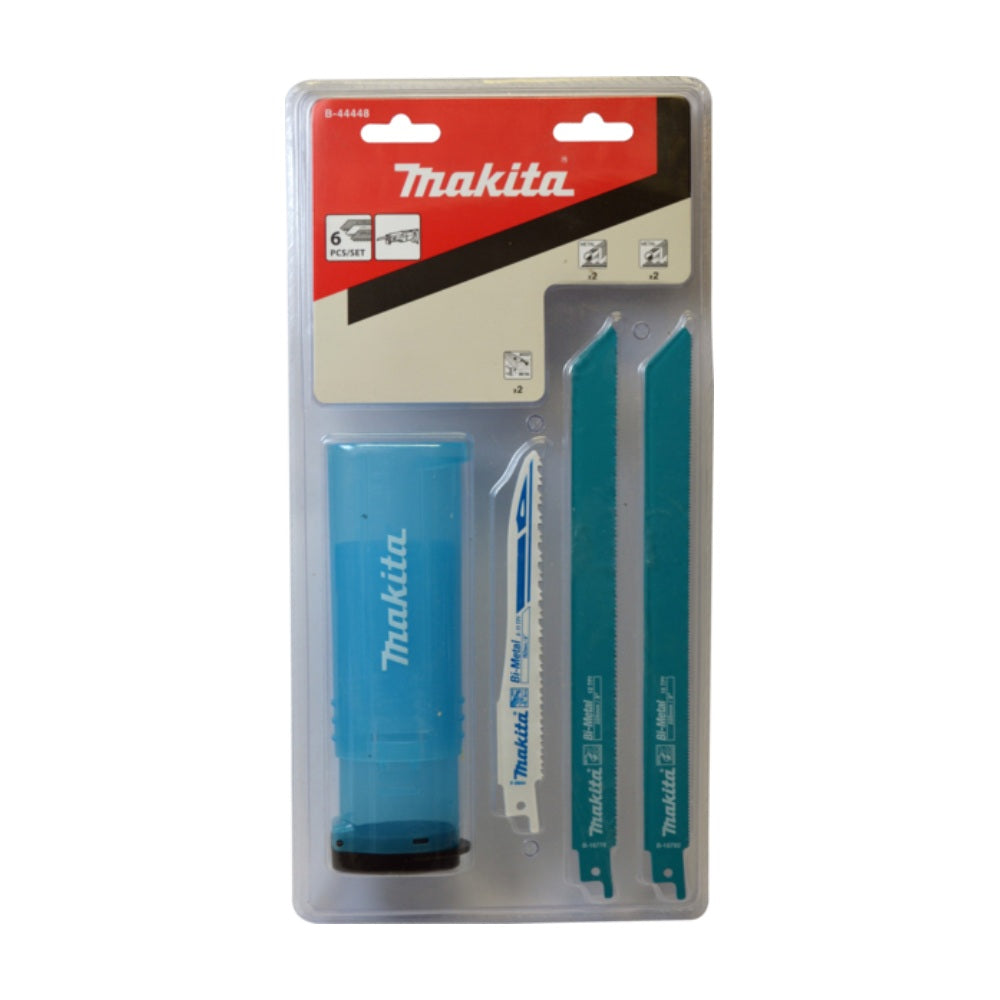 Makita 6Pce Metal Combination Reciprocating Saw Blade Set B-44448