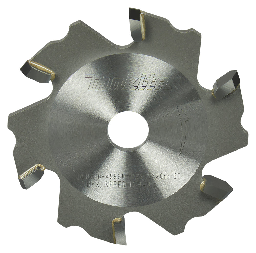 Makita 6T 118x20mm Specialized TCT 135° Grooving Saw Blade B-48860