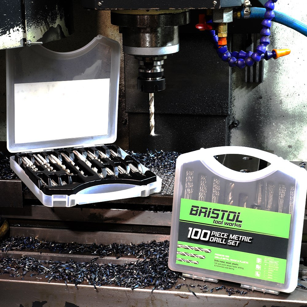 Bristol 100Pce Metric Drill Set BTW100M