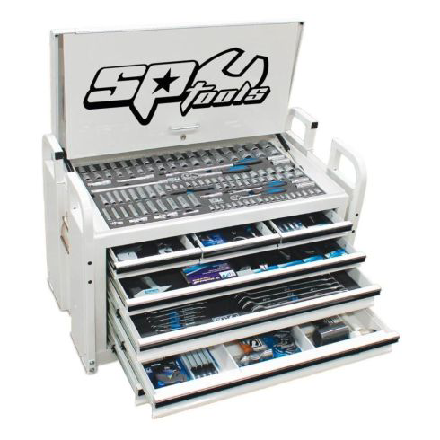 Field Service Tool Kit 250 Piece Metric/SAE White Plus Extra EVA Trays - SP50118WX by SP Tools