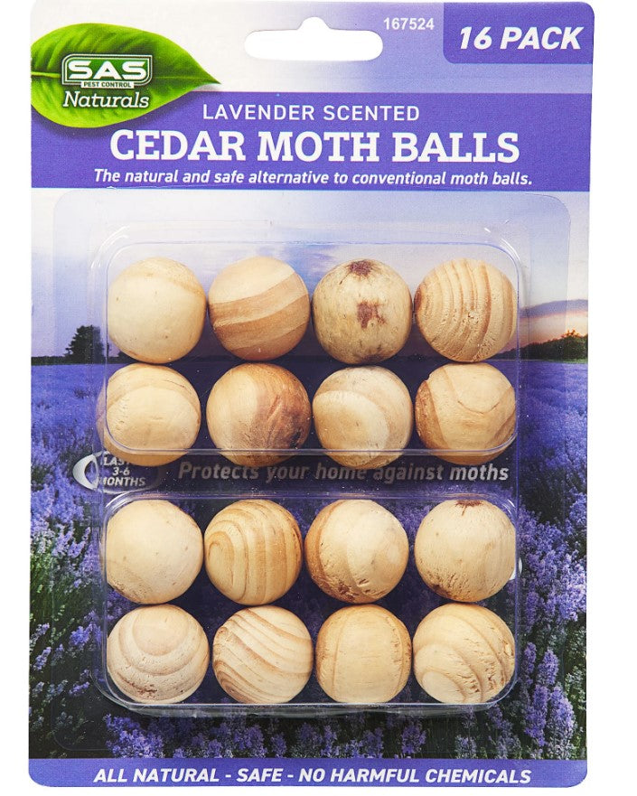Lavender Cedar Wooden Balls 16Pce 11223 by SAS