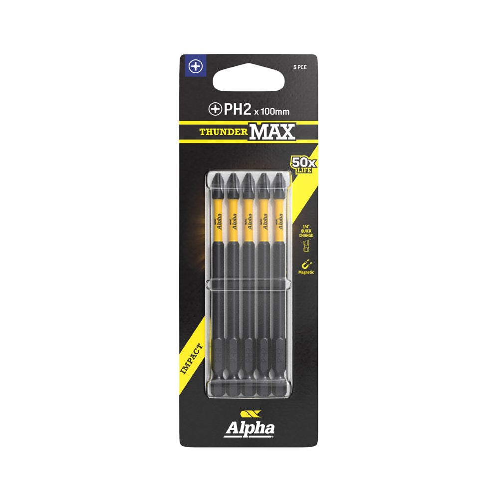 Alpha ThunderMax Impact Power Bits Phillips