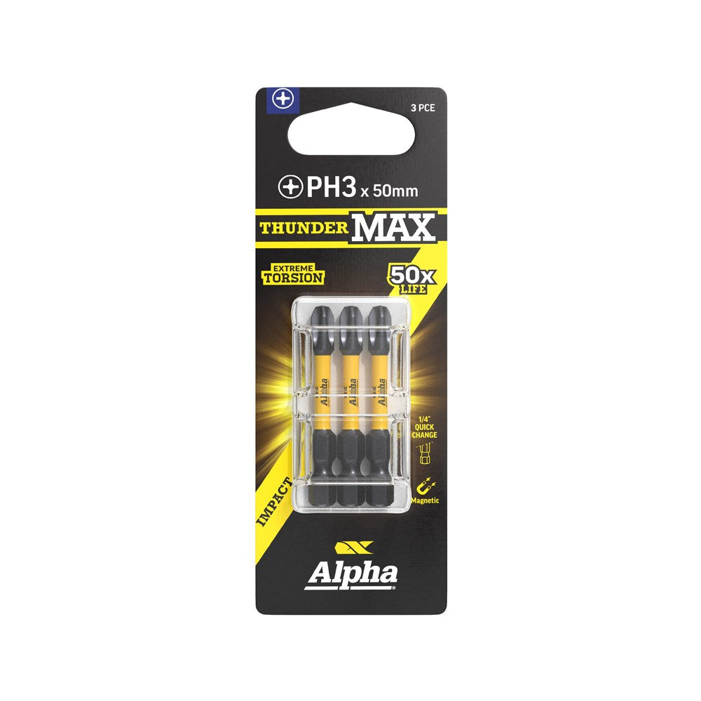 Alpha ThunderMax Impact Power Bits Phillips