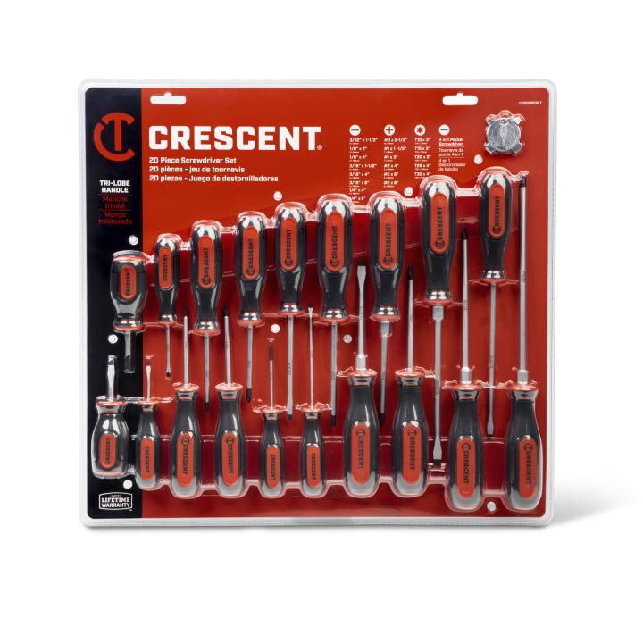 Crescent 20Pce Dual Material Screwdriver Set CSDS20PCSET