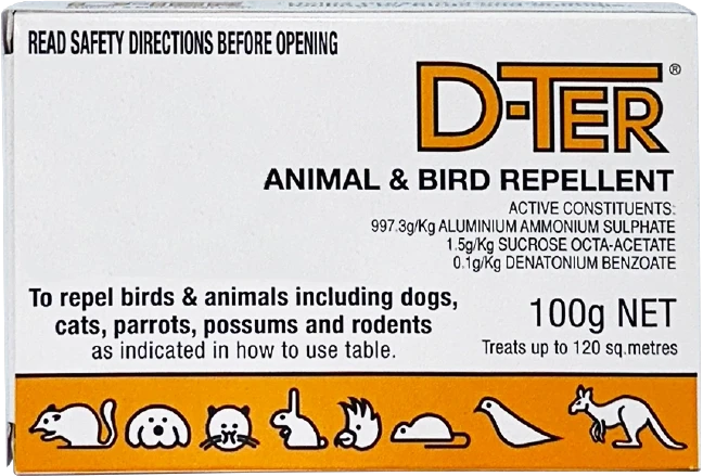 D-TER Animal & Bird Repellent 100gm DT-DTER-100