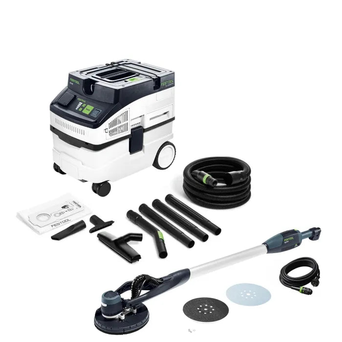 Festool LHS 225 PLANEX Easy Drywall Sander + CT 15L HEPA Dust Extractor Set – 270403