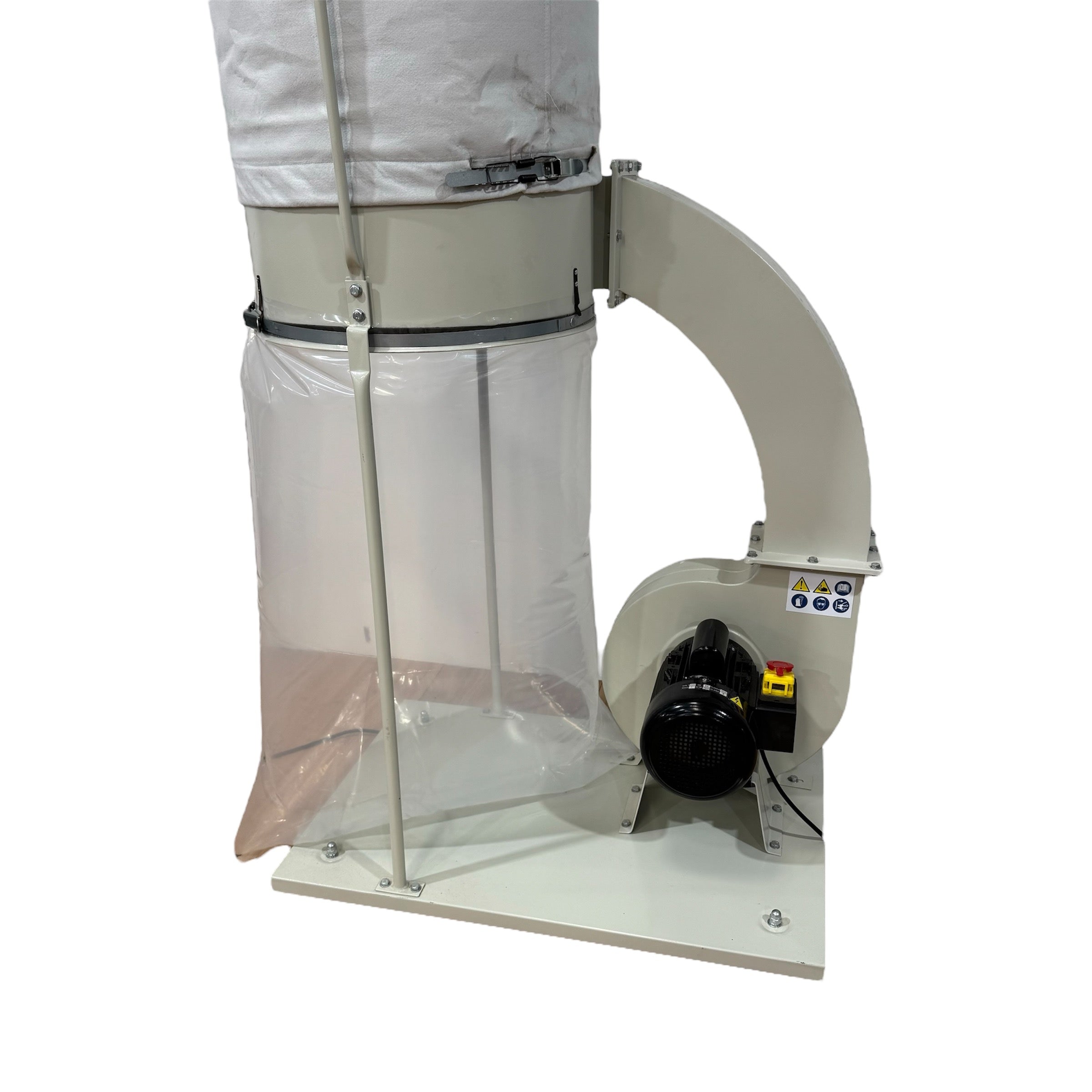 Dust Collector 240V 2HP 1 x Filter Element (Needle Felt Top Bag + Plastic Bottom Bag) OT-DC-1500 by Oltre