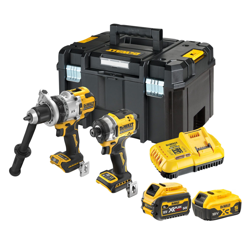 Dewalt 18V XR Premium 2 Pce 5Ah & FLEXVOLT® 6Ah Combo Kit DCK2201P1T1-XE