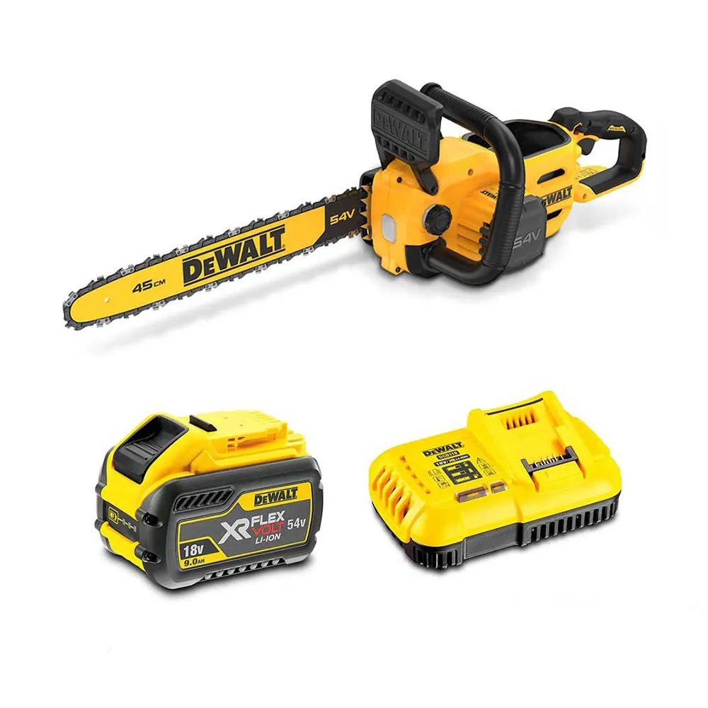 54V 9.0Ah 450mm Brushless Chainsaw Kit DCMCS574X1-XE by Dewalt