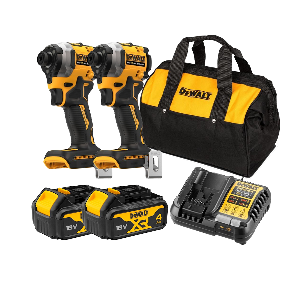 18V 4.0Ah Twin Impact Driver Kit DCZ2850M2-XE by DeWalt