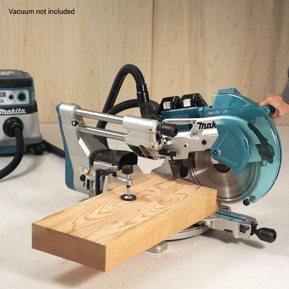 18Vx2 305mm (12") Brushless AWS Slide Compound Saw + Mitre Saw Stand Kit DLS211PT2U-WST06 by Makita