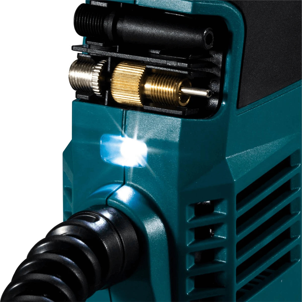 Makita 2Pce 18V 3.0Ah Cordless Inflator and Radio Lantern Combo Kit DLX2597