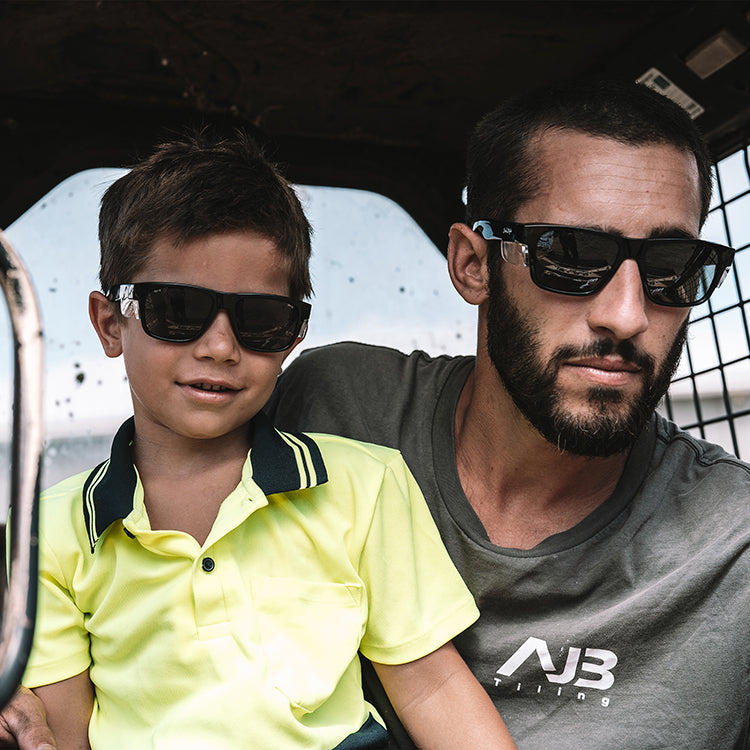 Fusions Kids Black Frame Tinted Lens