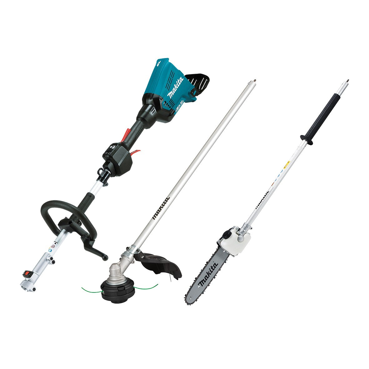 36V (18V x 2) Brushless Multi-Function Powerhead, Line Trimmer & Pole Saw Bare (Tool Only) DUX60ZX17 by Makita