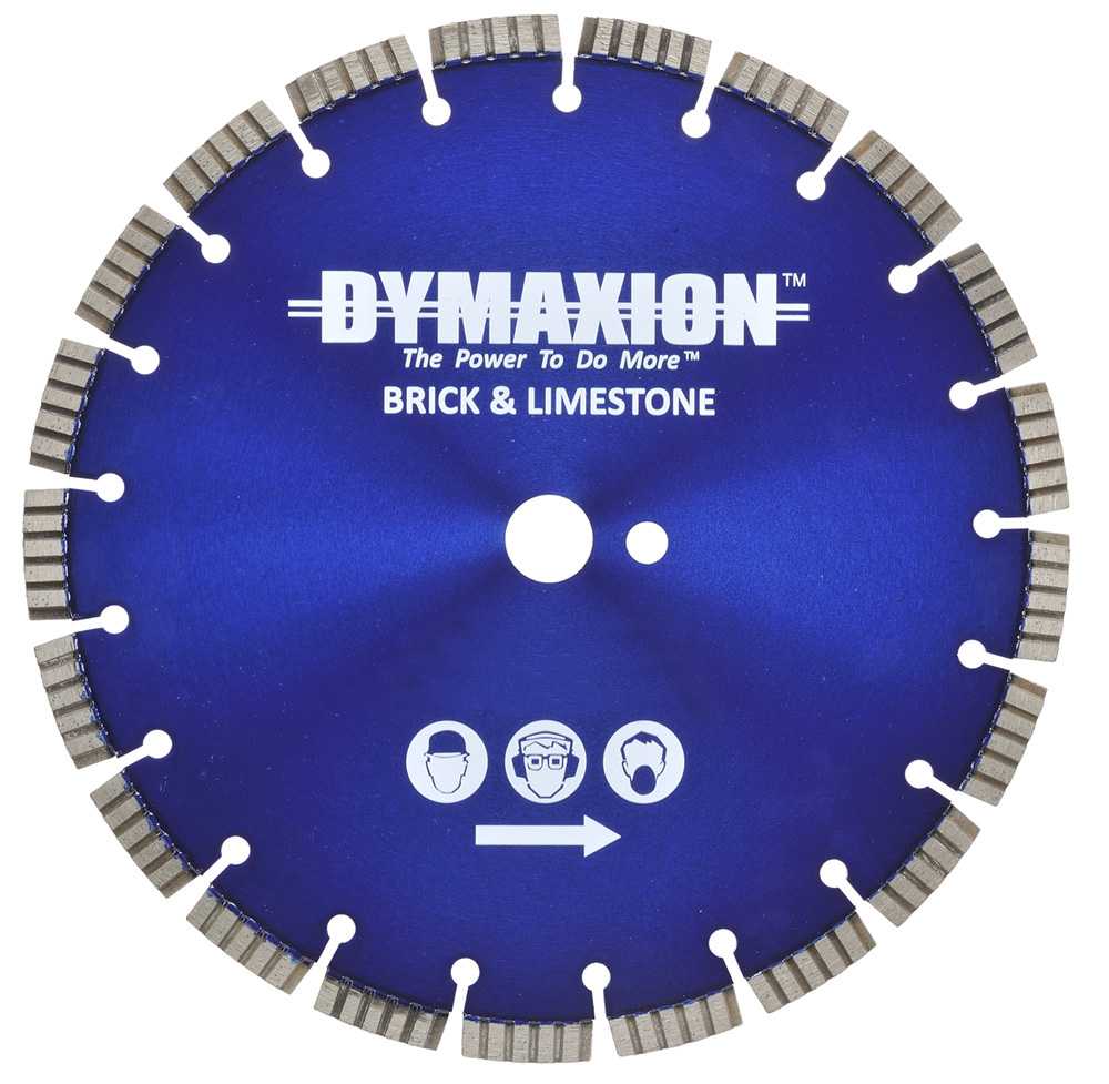 Dymaxion Diamond Circular Saw Blades - Turbo Rim for Brick & Limestone BDBT Series