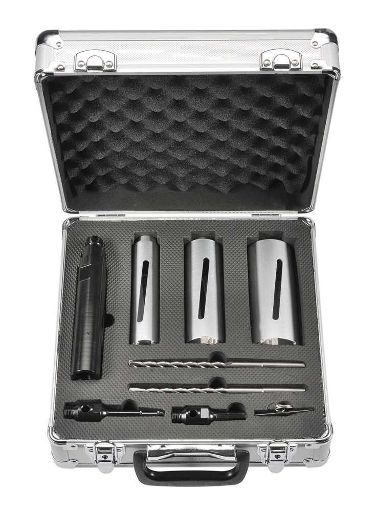 Dymaxion 3Pce Diamond Core Drill Kit - Turbo for Brick 38mm, 52mm, 65mm CBTBKIT1