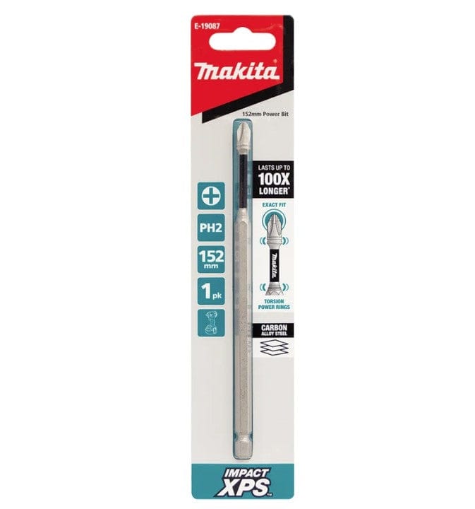 2Pce Impact XPS PH2 Phillips Bit Set 150mm E-19087 by Makita