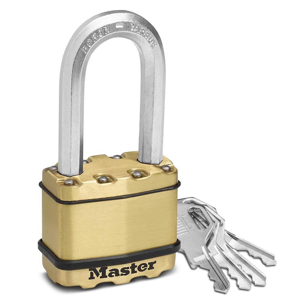 Master Lock 50mm Excell Long 51mm Shackle Padlock M5BDLHAU
