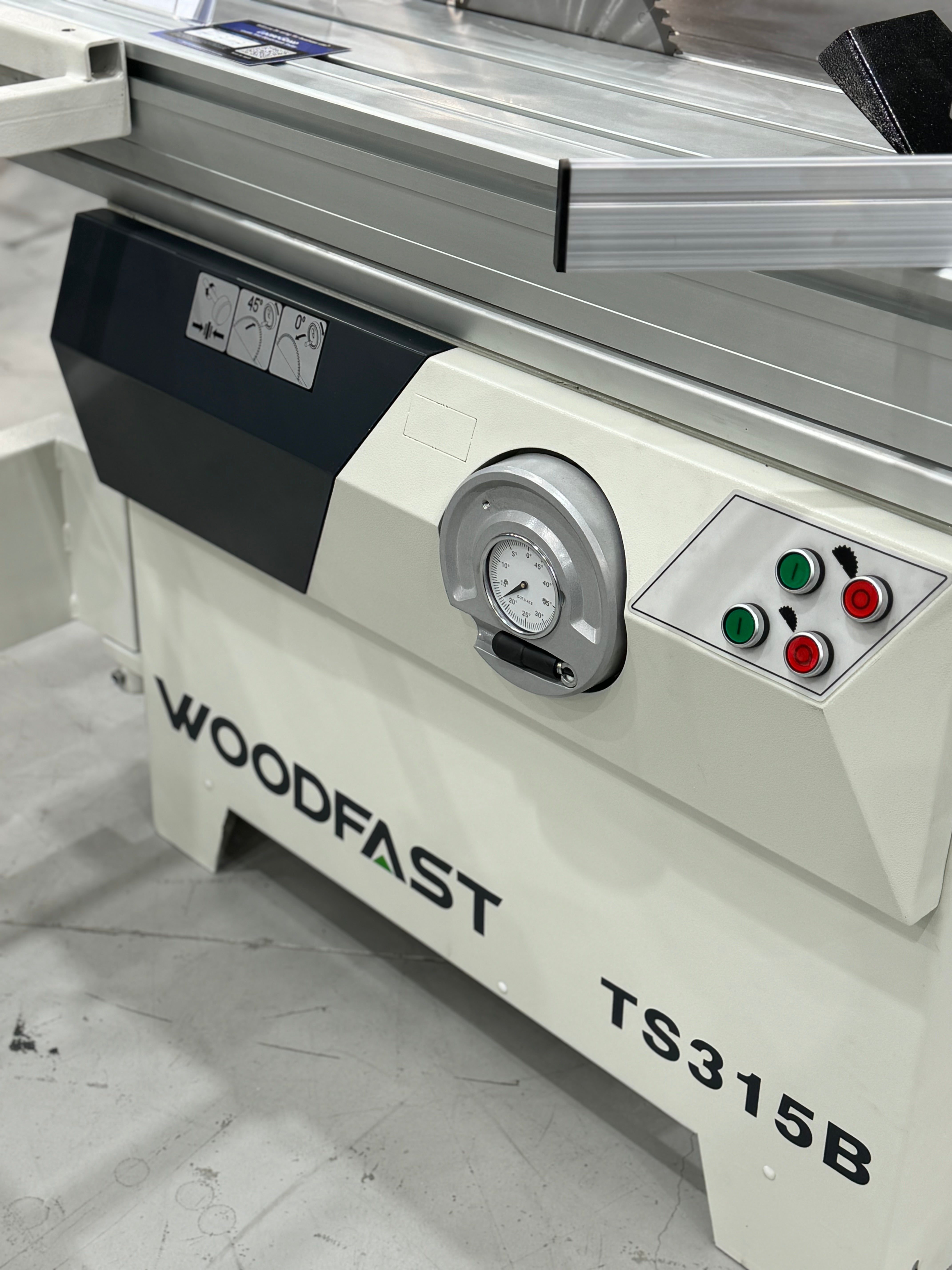 315mm (12") 3HP 1.6m Sliding Table Saw 240V TS315B by Woodfast *New Arrival*