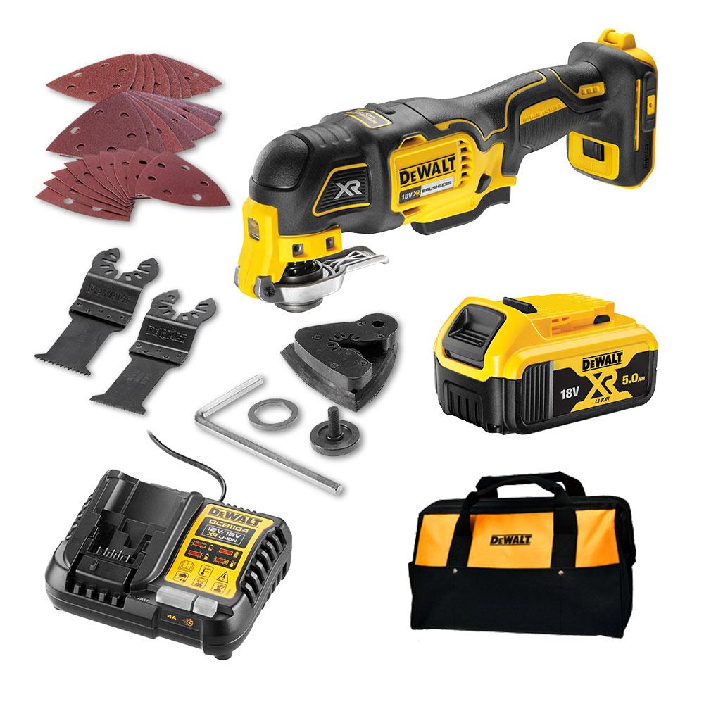 Dewalt 18V 5.0Ah Brushless Multi Tool Kit DCZ356P1T-XE