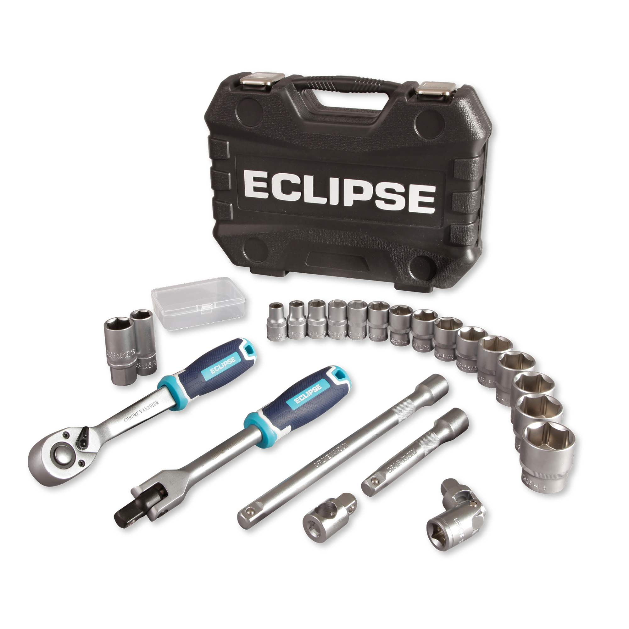 Eclipse 1/2" Imperial Drive Socket Set 24 Pieces EC-ESS24PS