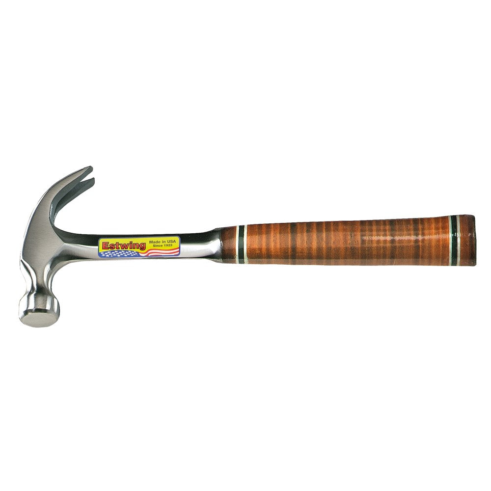 12oz Claw Hammer Leather Grip EWE12C by Estwing