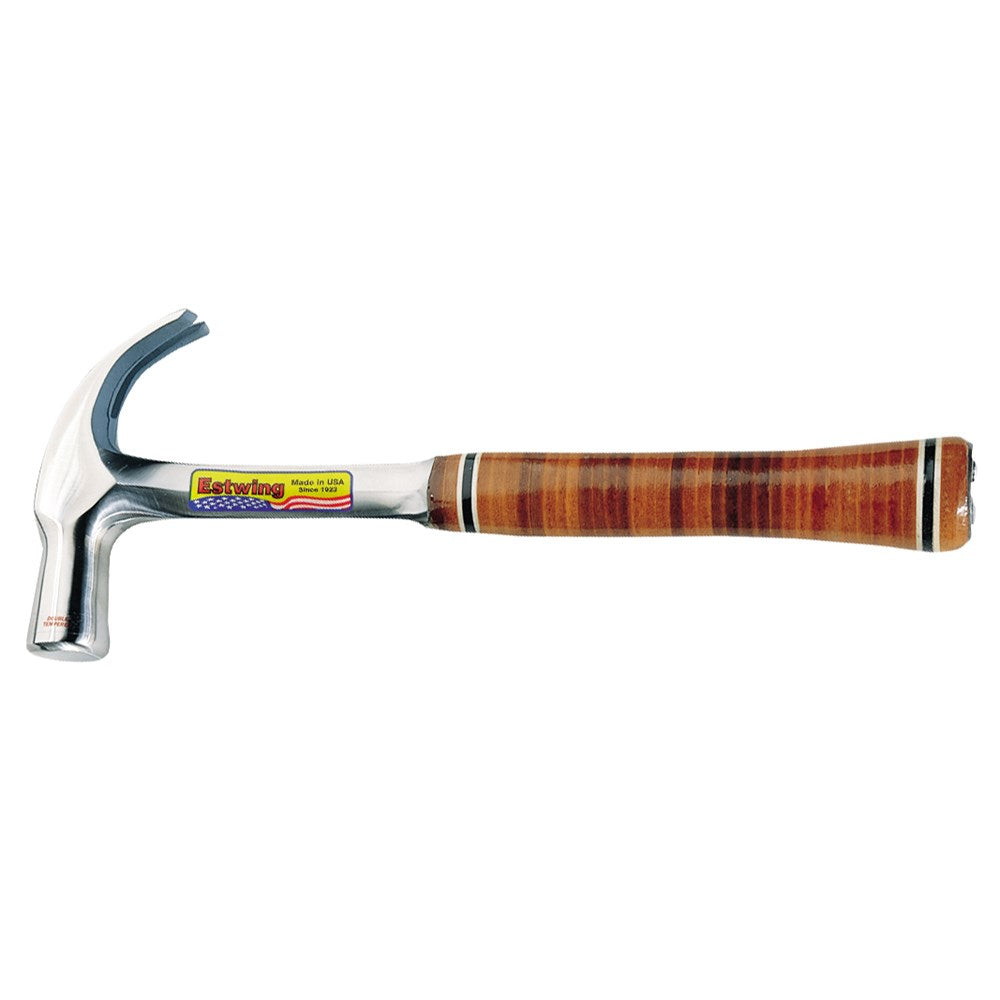24oz Claw Hammer Leather Grip EWE24C by Estwing