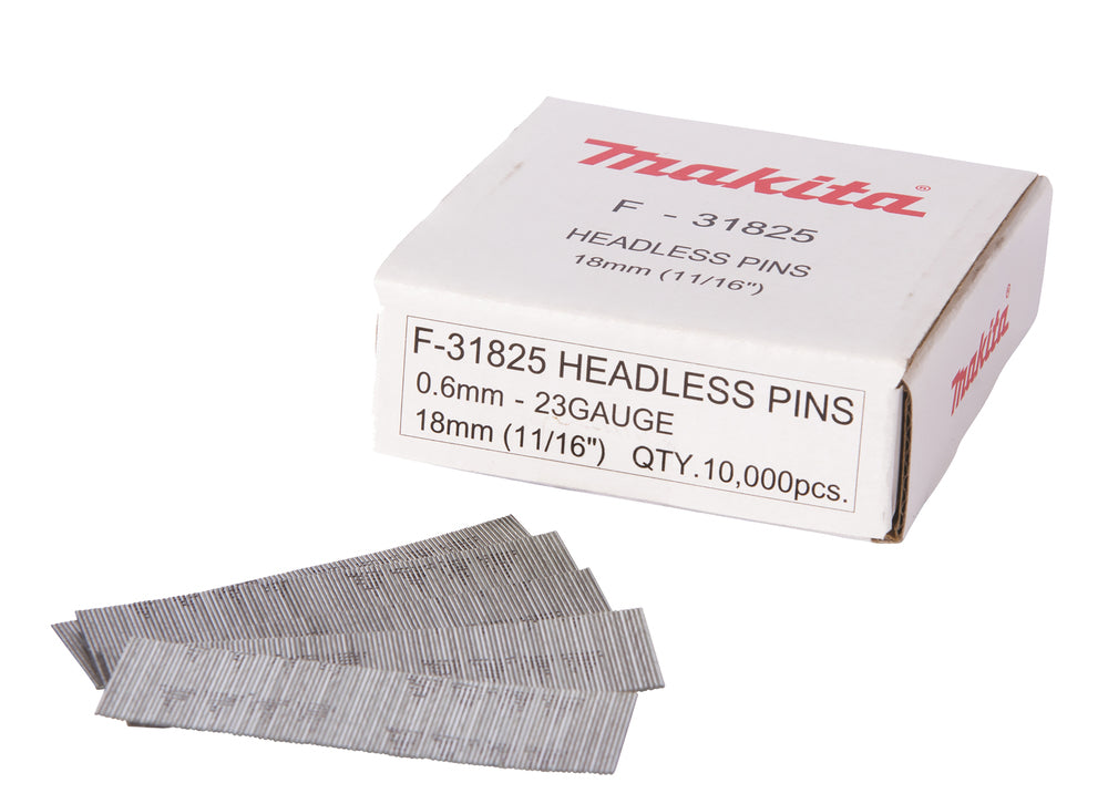 Makita 10000Pce 23GA Pin Nails | Galvanised or Stainless Steel