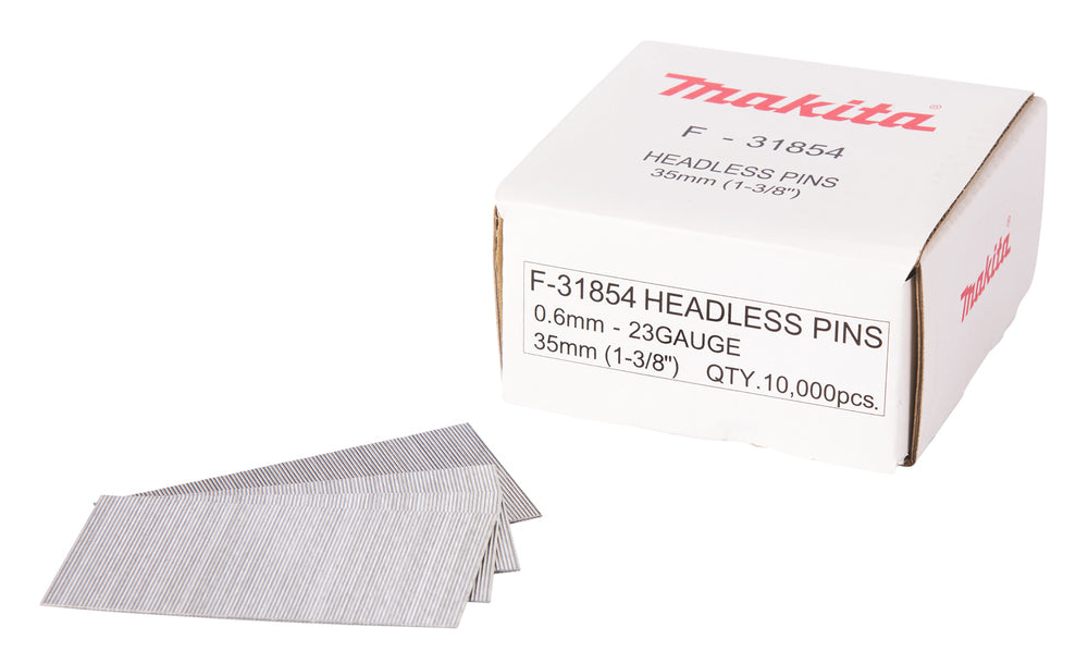 Makita 10000Pce 23GA Pin Nails | Galvanised or Stainless Steel