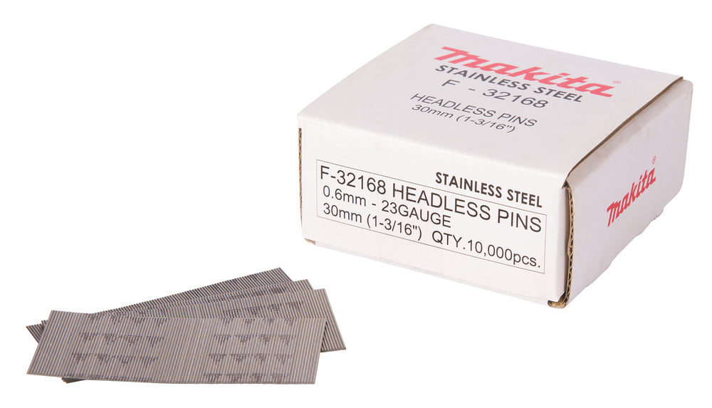 Makita 10000Pce 23GA Pin Nails | Galvanised or Stainless Steel