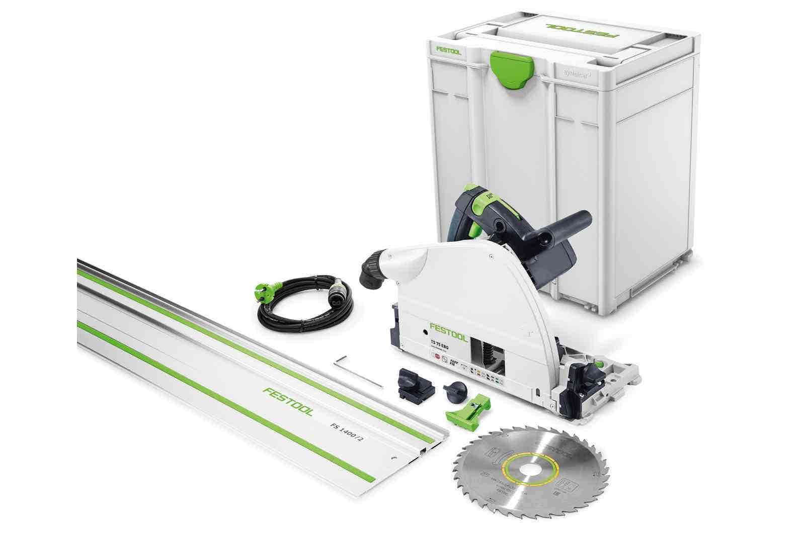 210mm Plunge Cut Circular Saw Set TS 75 (F28109) by Festool