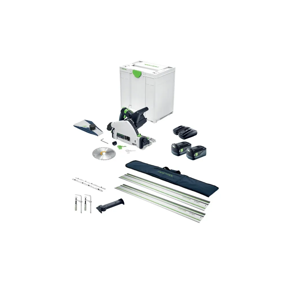 160mm 36V 5.Ah Cordless Plunge Saw Set TSC 55K (F28110) by Festool