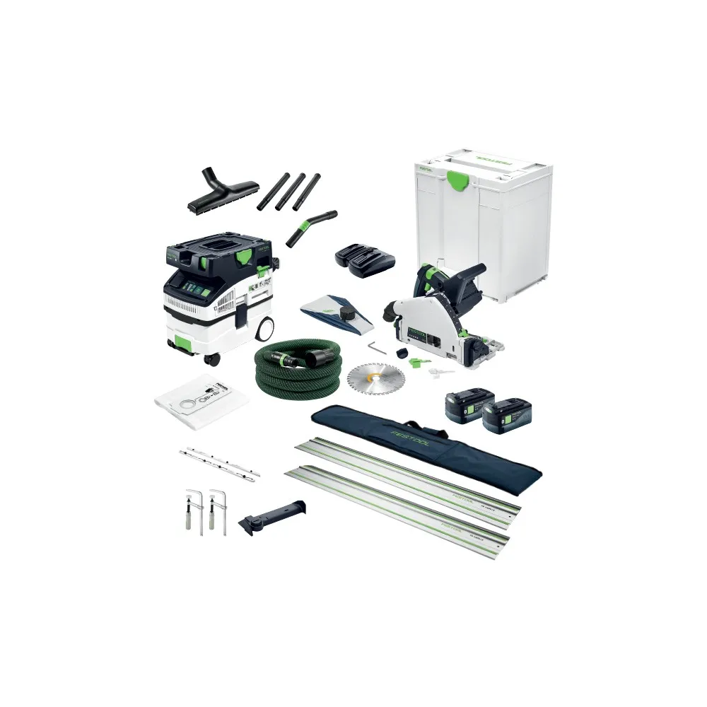 160mm 36V 5.Ah Cordless Plunge Saw Ultimate Set TSC 55K (F28173) by Festool