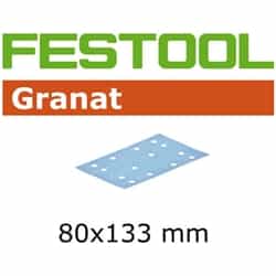 Granat Abrasive Sheet 80mm x 133mm P280 100 Pack - 497204 by Festool