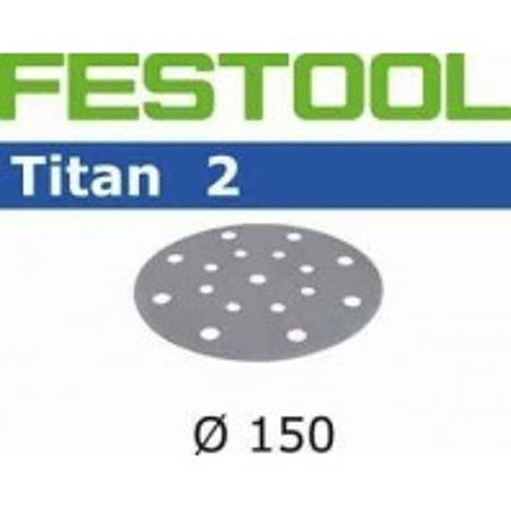 Sanding Discs STF D150/16 P240 TI2/100 TITAN 2 - 496637 by Festool