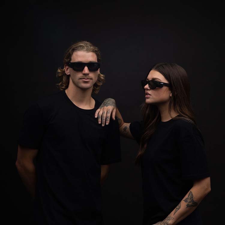 Fusions Matte Black Frame Polarised Lens