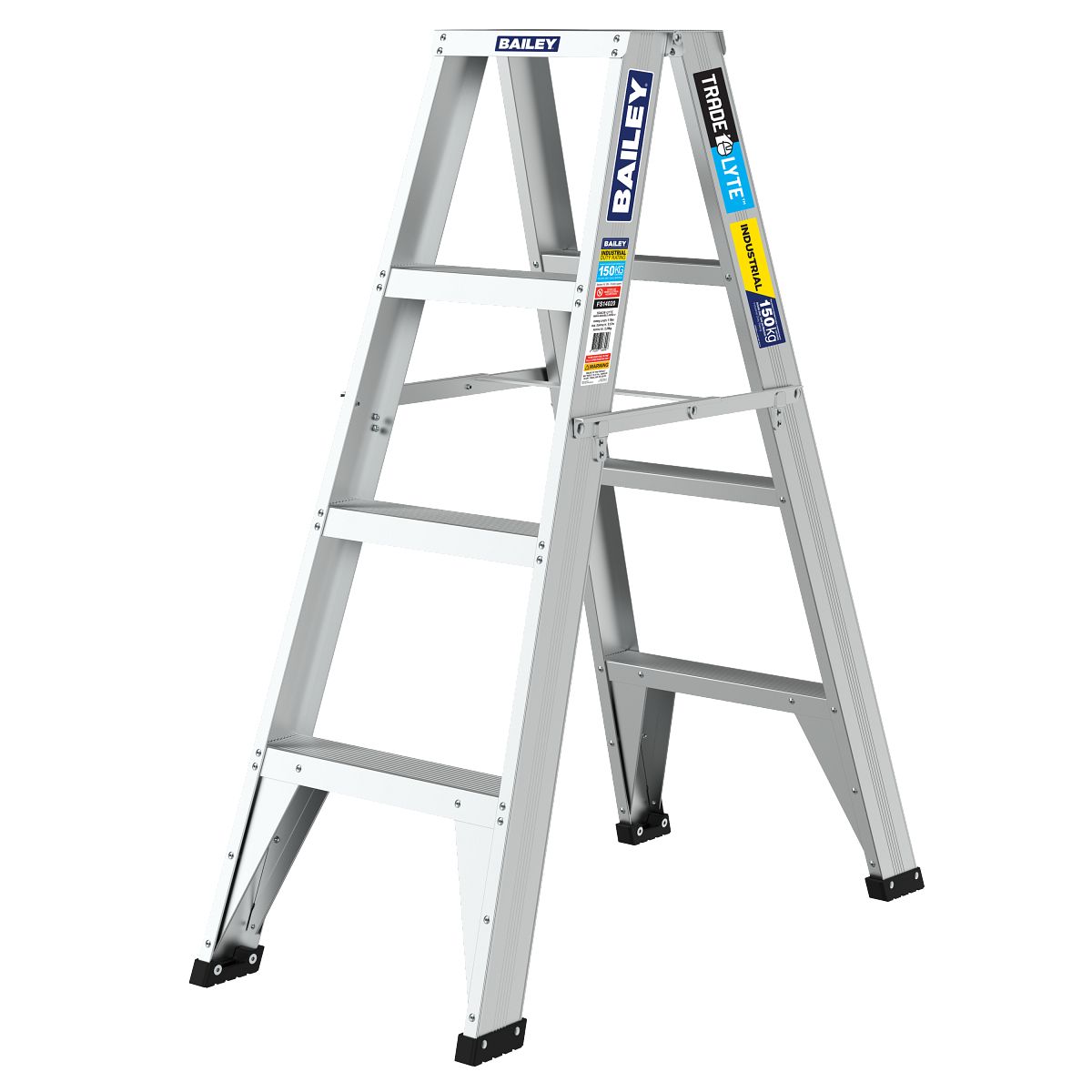 4 Step Double Sided Stepladder Trade Lyte FS14020 by Bailey